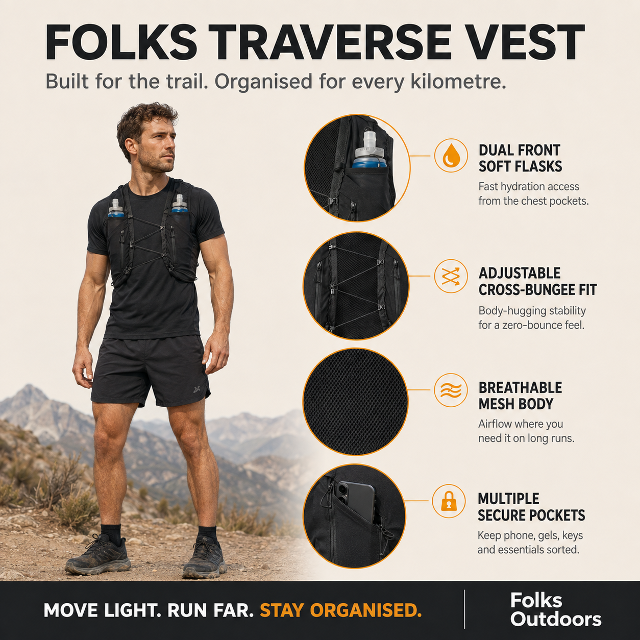 Folks Traverse Hydration Vest