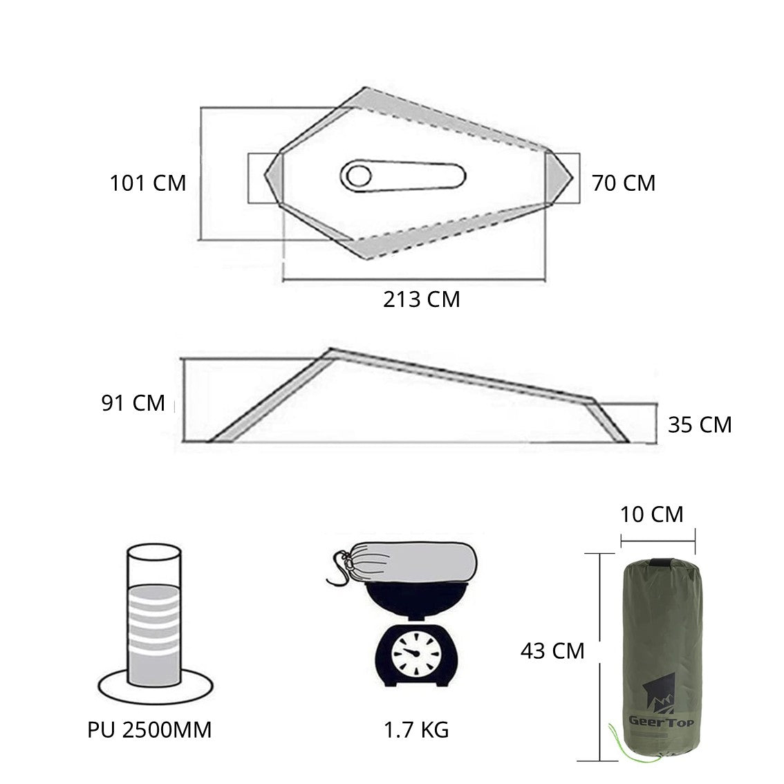 Piko Pod 1 person bivvy tent