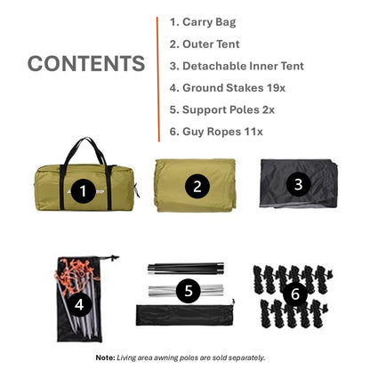 ShineTrip Multifunction Tunnel Tent  2 pers