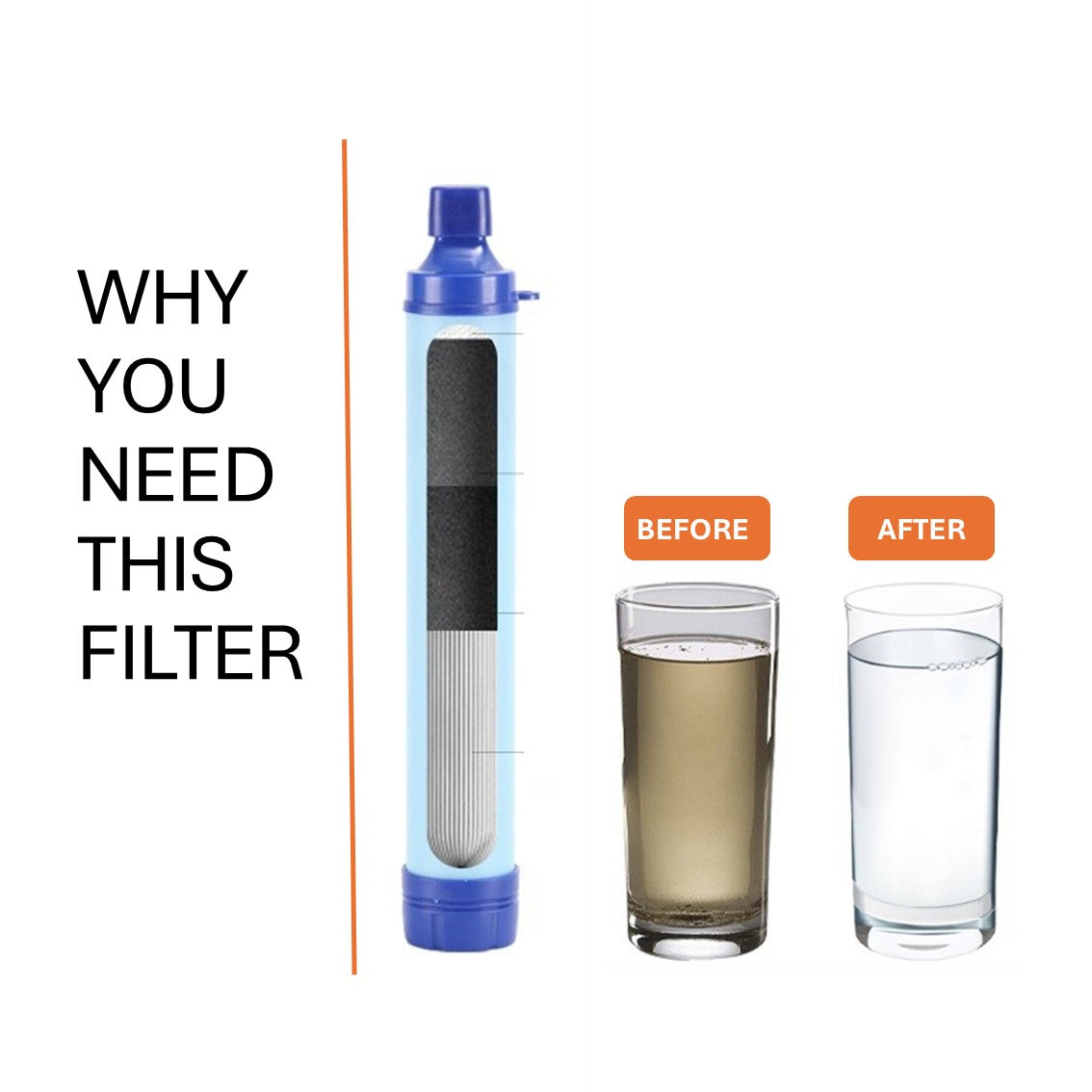AWWA portable water filter