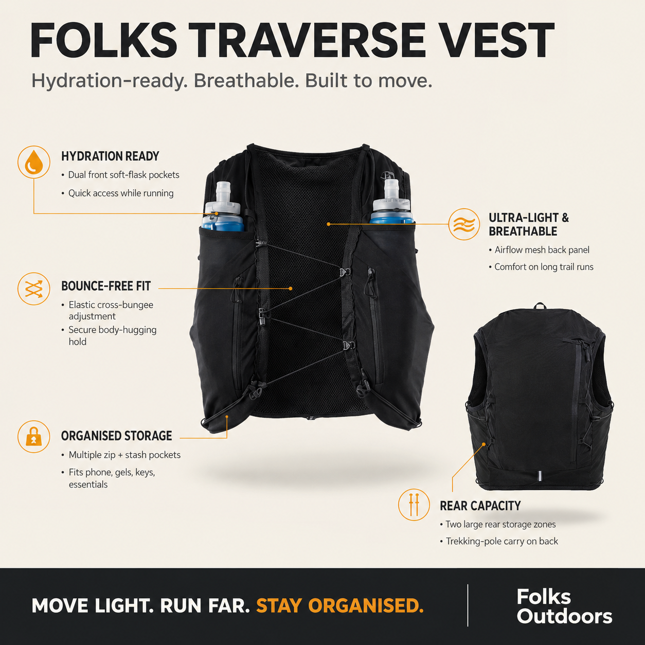 Folks Traverse Hydration Vest