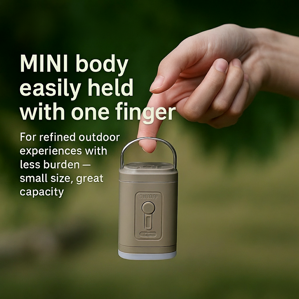 Mini Outdoor Electric Air Pump & Light
