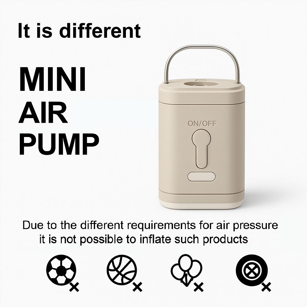 Mini Outdoor Electric Air Pump & Light
