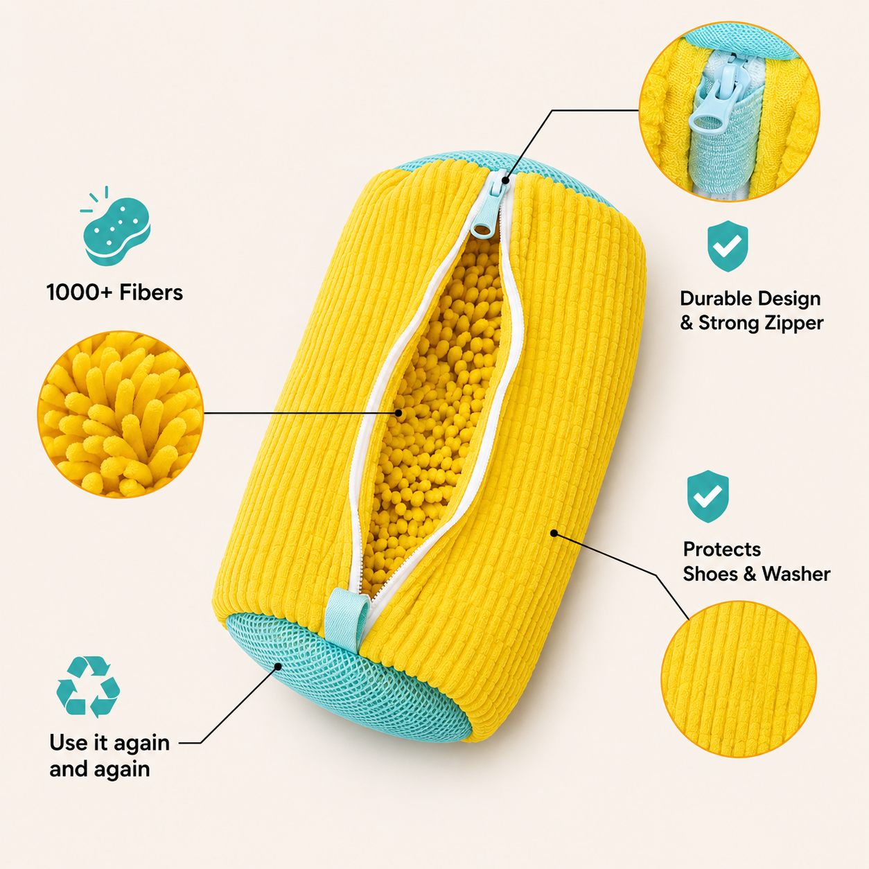 Sudly Shoe Wash Bag