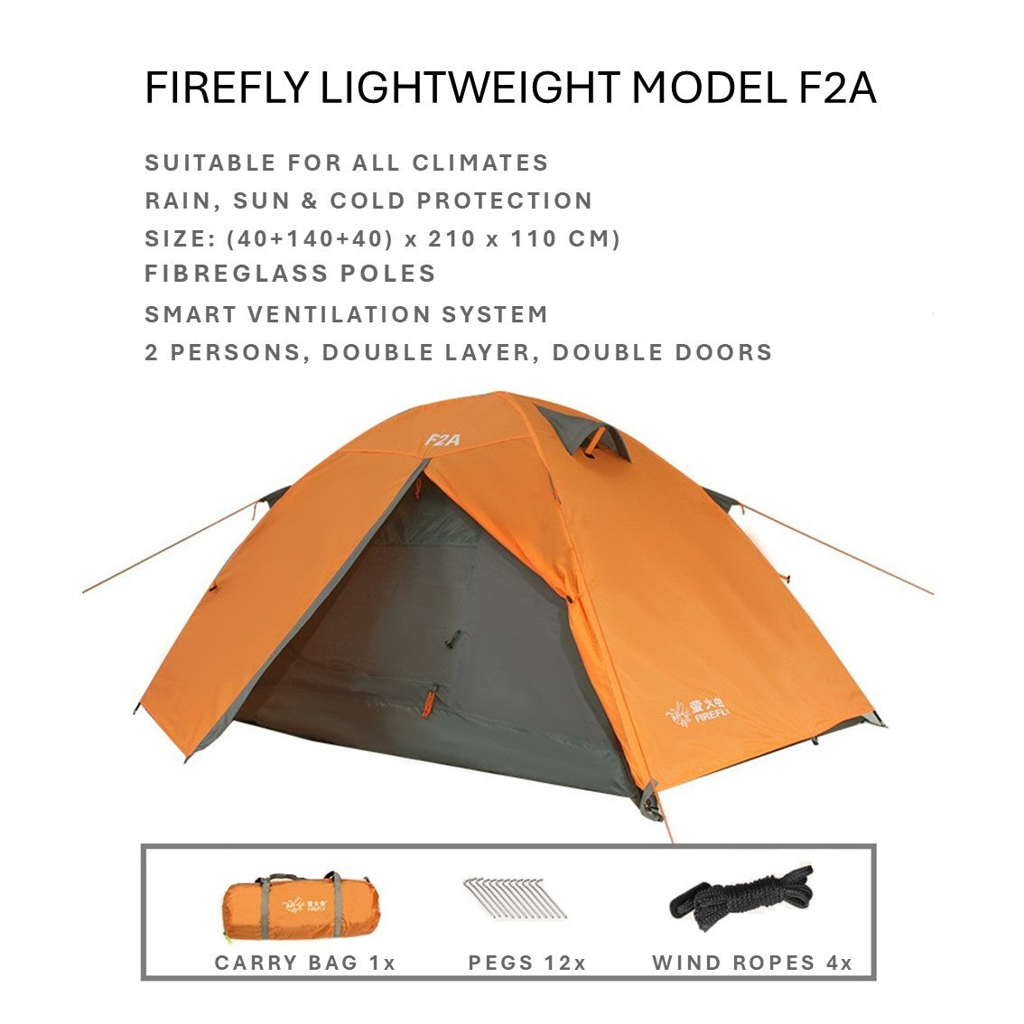 Firefly tent 2 persons