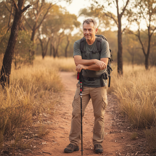 Lightweight Quick-Lock Trekking Poles (2 pieces)