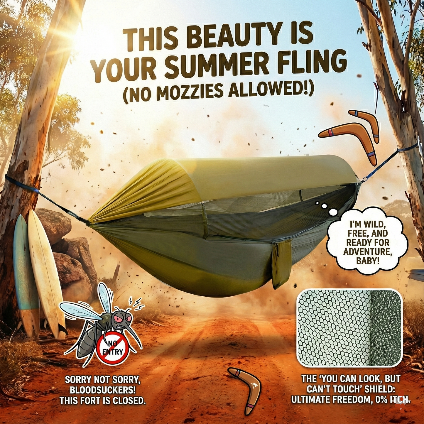 The Mozzie Tease Hammock