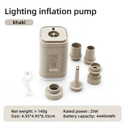 Mini Outdoor Electric Air Pump & Light