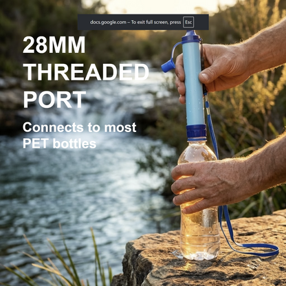 AWWA portable water filter