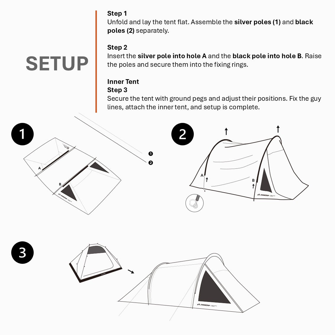 ShineTrip Multifunction Tunnel Tent  2 pers
