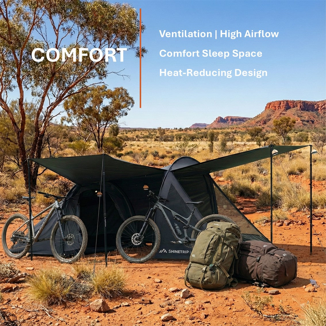 ShineTrip Multifunction Tunnel Tent  2 pers