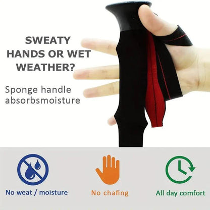 Lightweight Quick-Lock Trekking Poles (2 pieces)