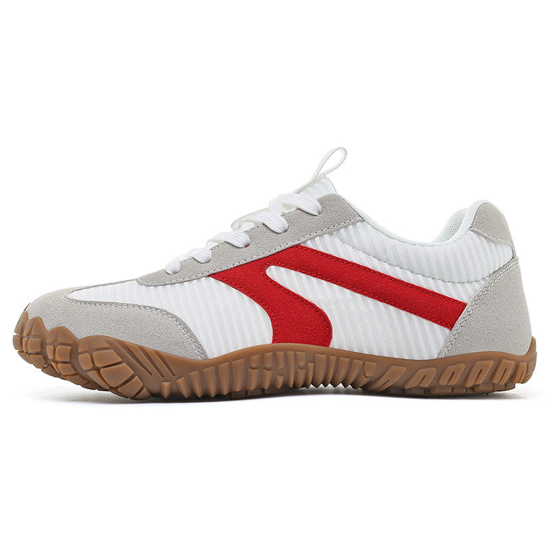 Coastline barefoot sneaker in White / Red