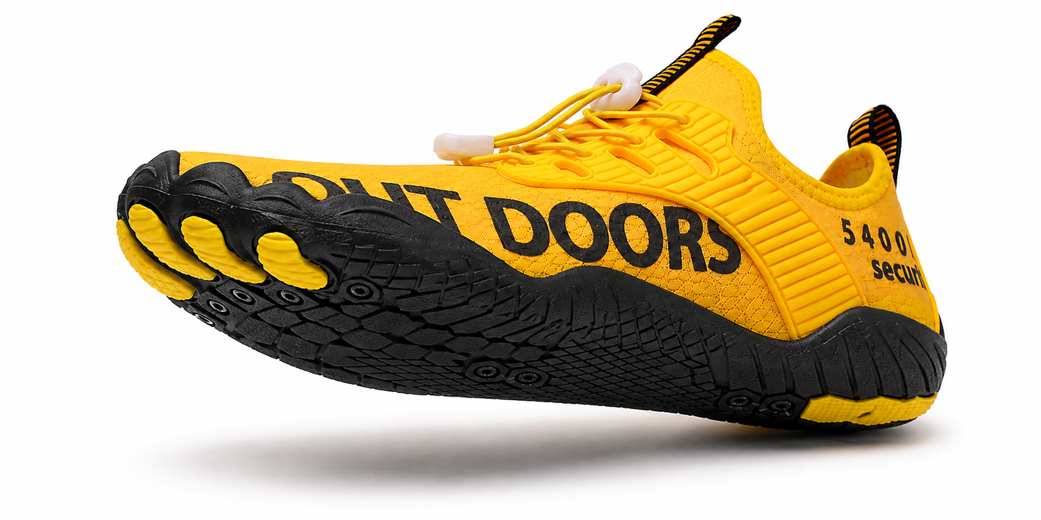 Five-toe anti-skid drainage outsole detail