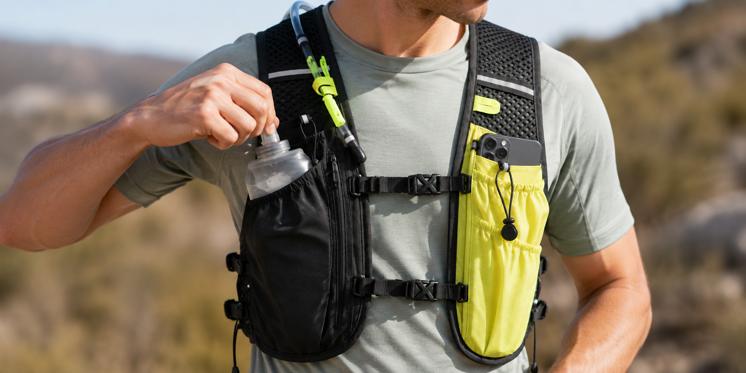 Soft flask and hydration hose — hands-free hydration