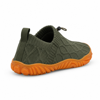 Folks Ground Barefoot Shoes — top down, wide toe box