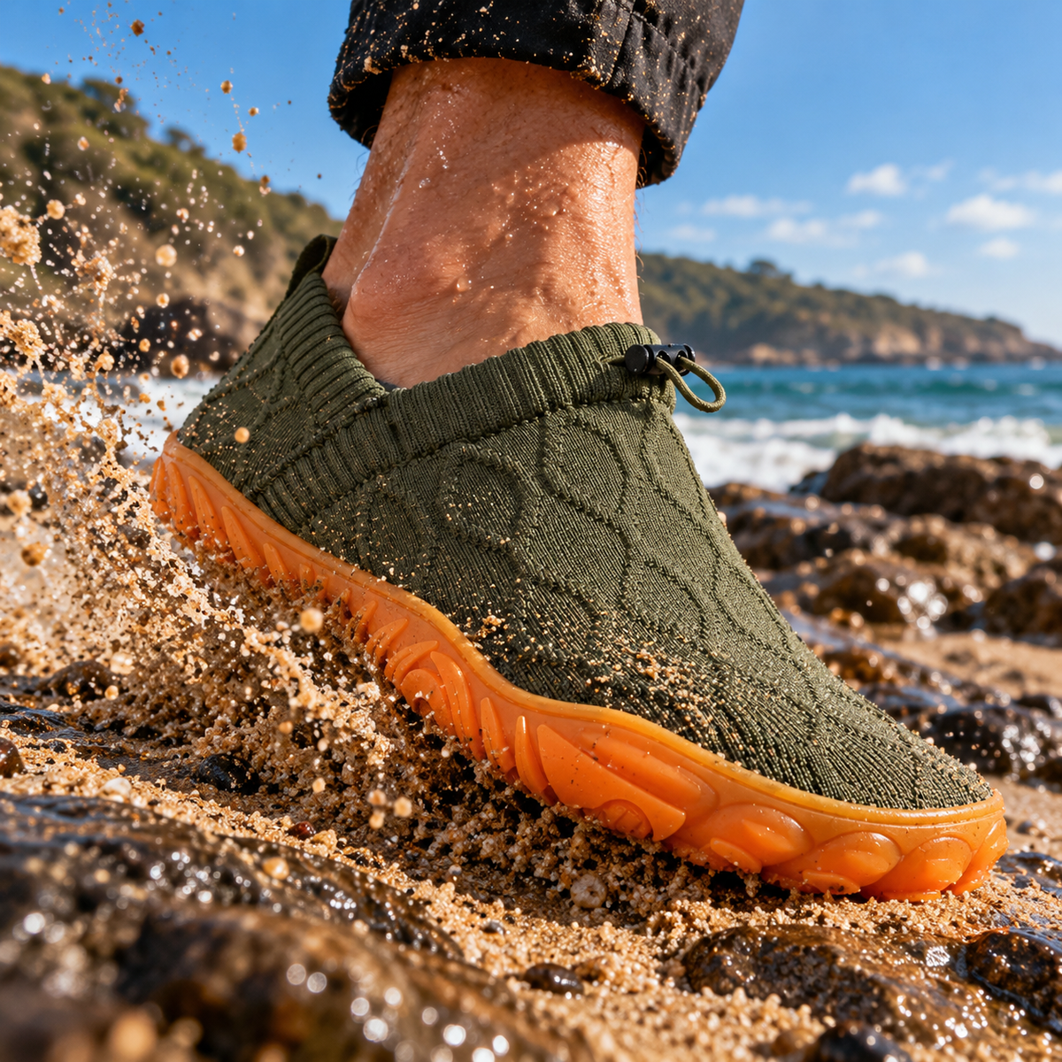 Folks Ground worn on the coast — walking