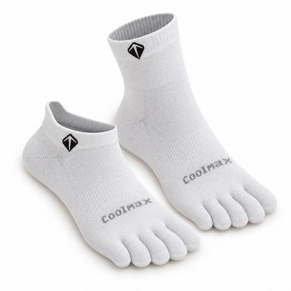 Folks Splay Toe Socks — white, side profile