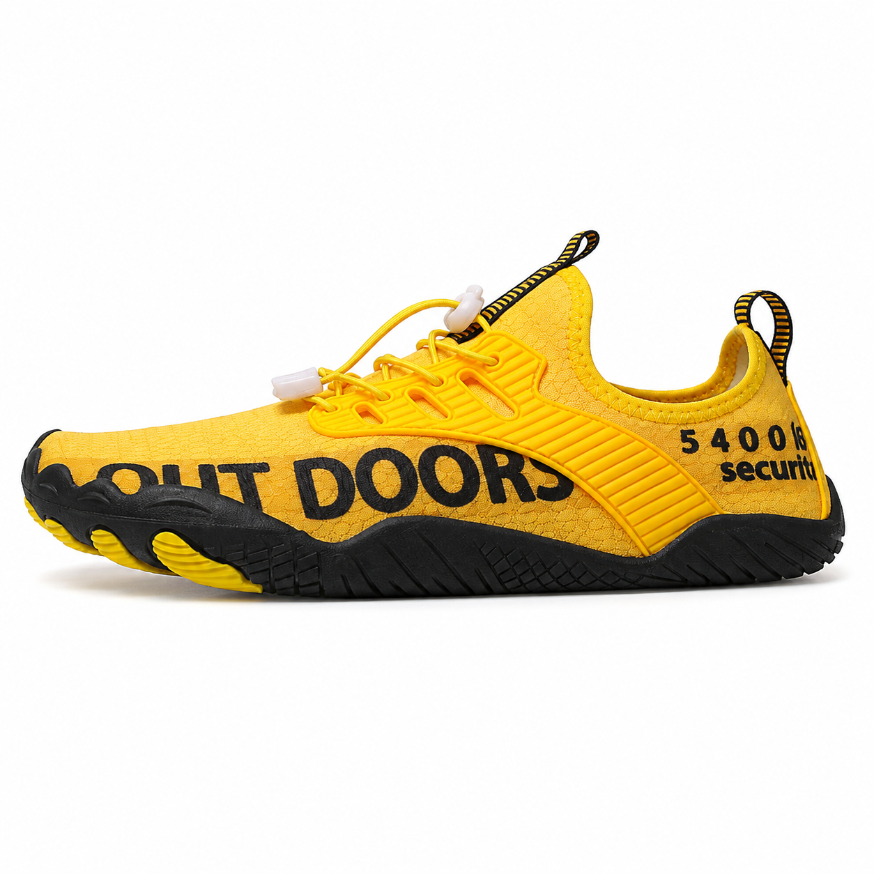 Folks Terra Yellow side profile, low zero-drop sole